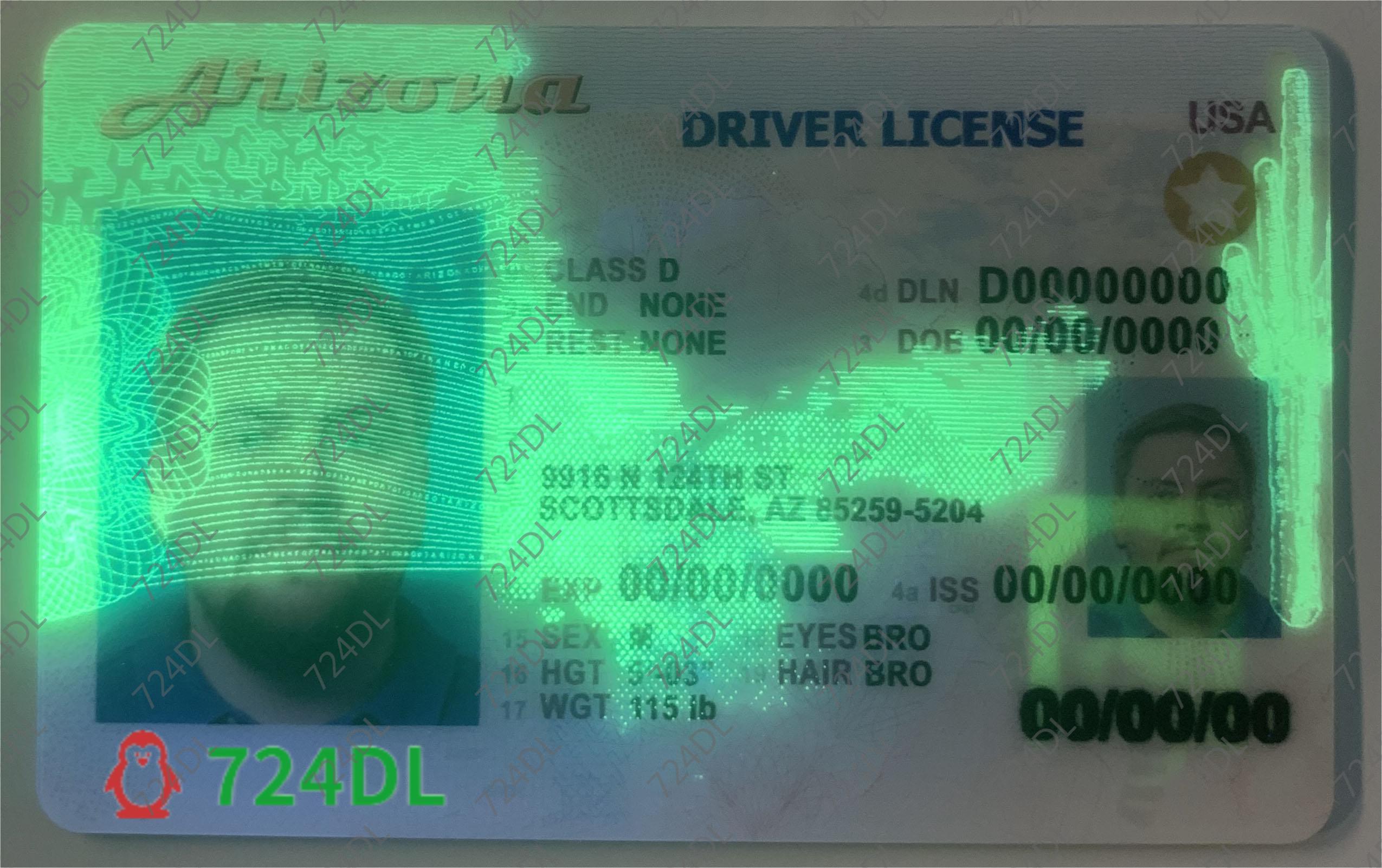Arizona State ID, Fake UT ID