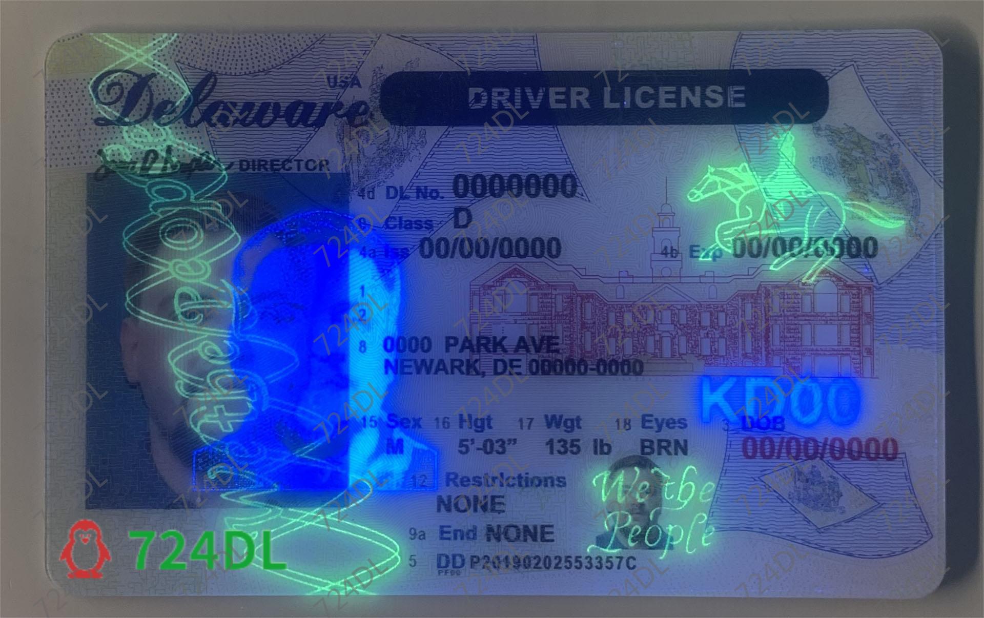 Delaware State ID, Fake UT ID