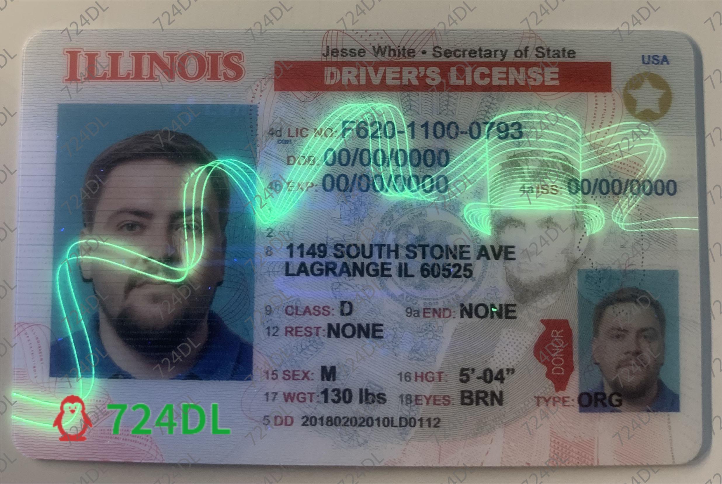Illinois State ID, Fake UT ID