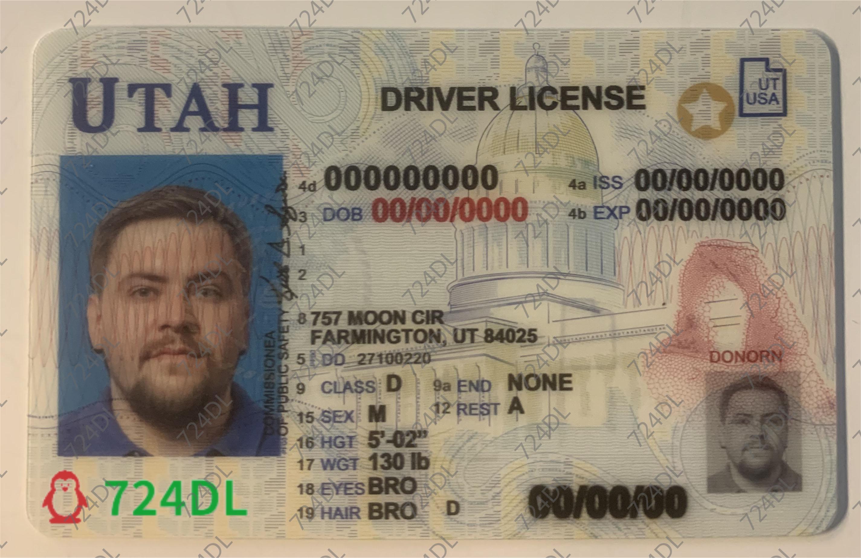 Utah State ID, Fake UT ID